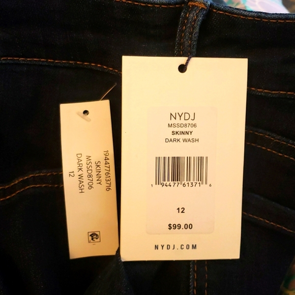NYDJ Skinny Jeans Dark Wash Size 12 Style #MSSD8706 - Picture 4 of 11